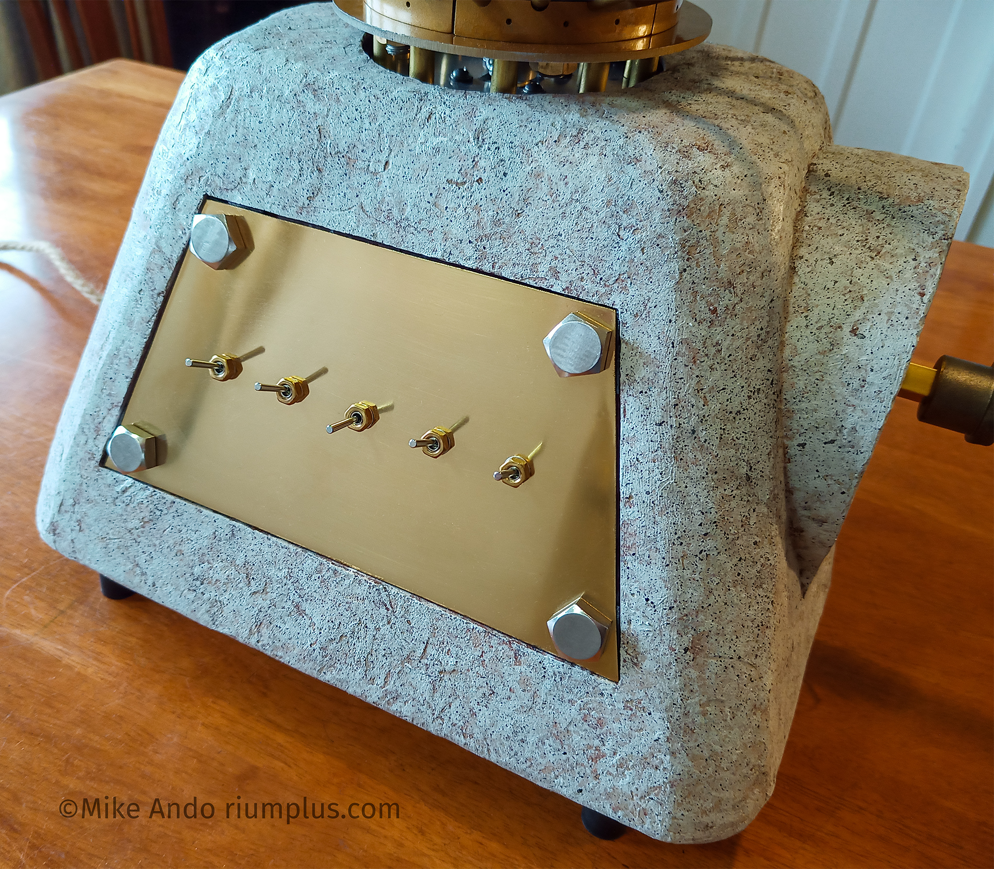 Andotrope front control panel toggle switches