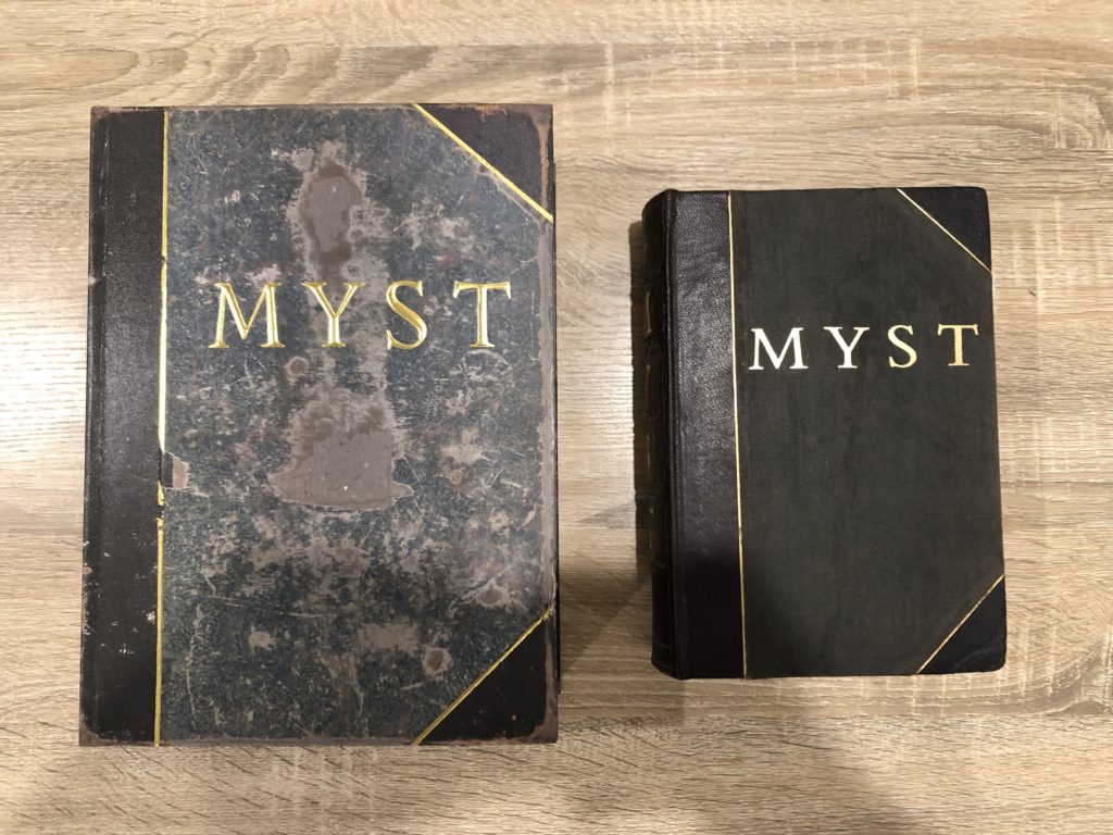 Myst 25th Anniversary Book Size Comparison to the original Myst linking book
