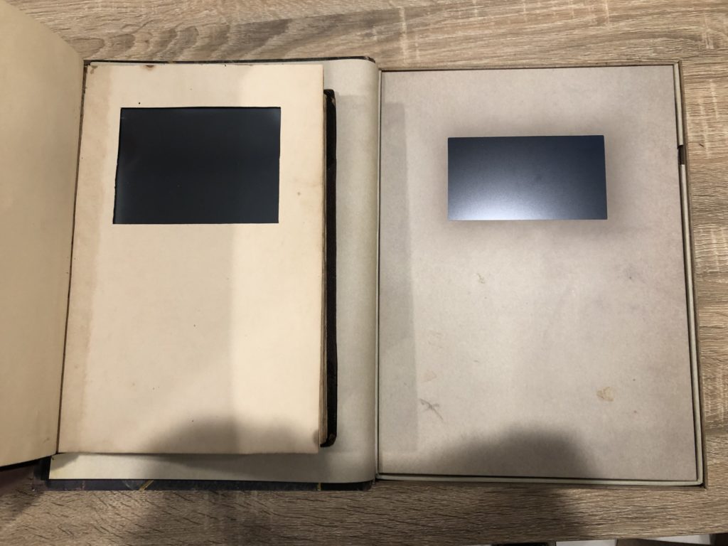 Size comparison of LCDs between my replica and the Kickstarter version - almost the same size LCD except for the aspect ratio