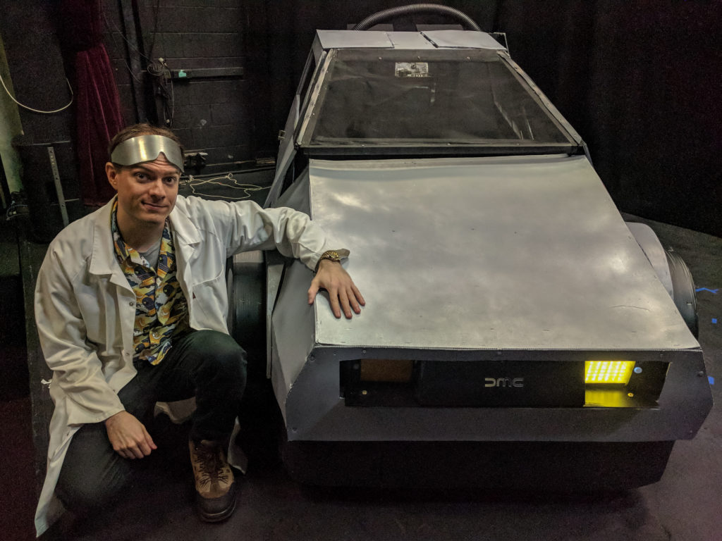 Brisbane Arts Theatre fake prop DeLorean 3