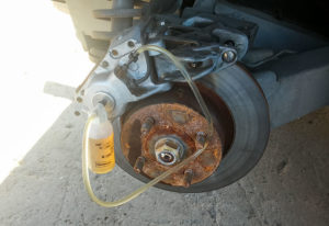 DeLorean Brake Fluid Change
