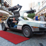 my DeLorean at Queen St Mall in Brisbane, Australia