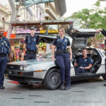 my DeLorean at Queen St Mall in Brisbane, Australia