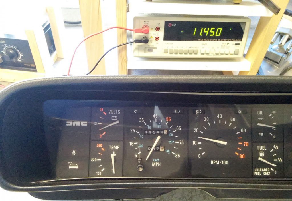 DeLorean Voltage Gauge Calibration 1