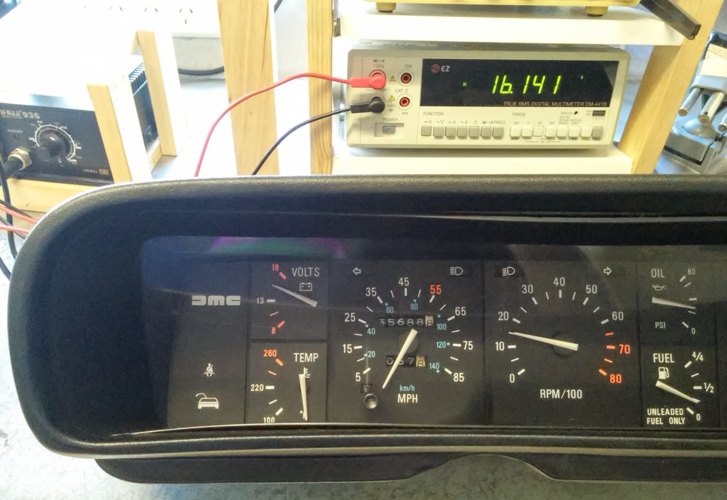 DeLorean Voltage Gauge Calibration 2