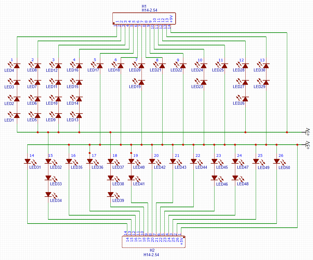 Block electrical diagram for D'ni digit display