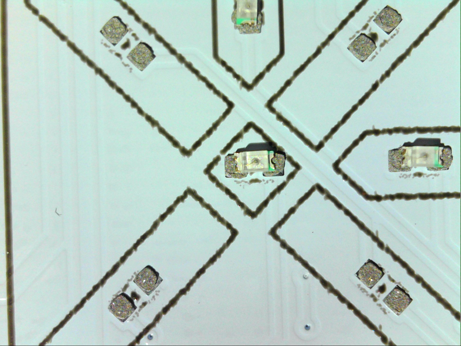 Soldering paste and LEDs zoomed in up-close 2