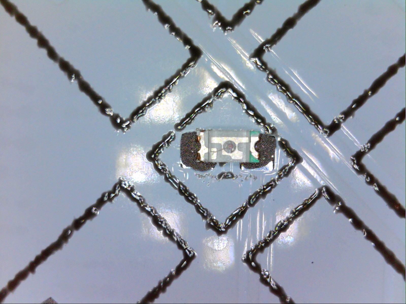 Soldering paste and LEDs zoomed in up-close 3