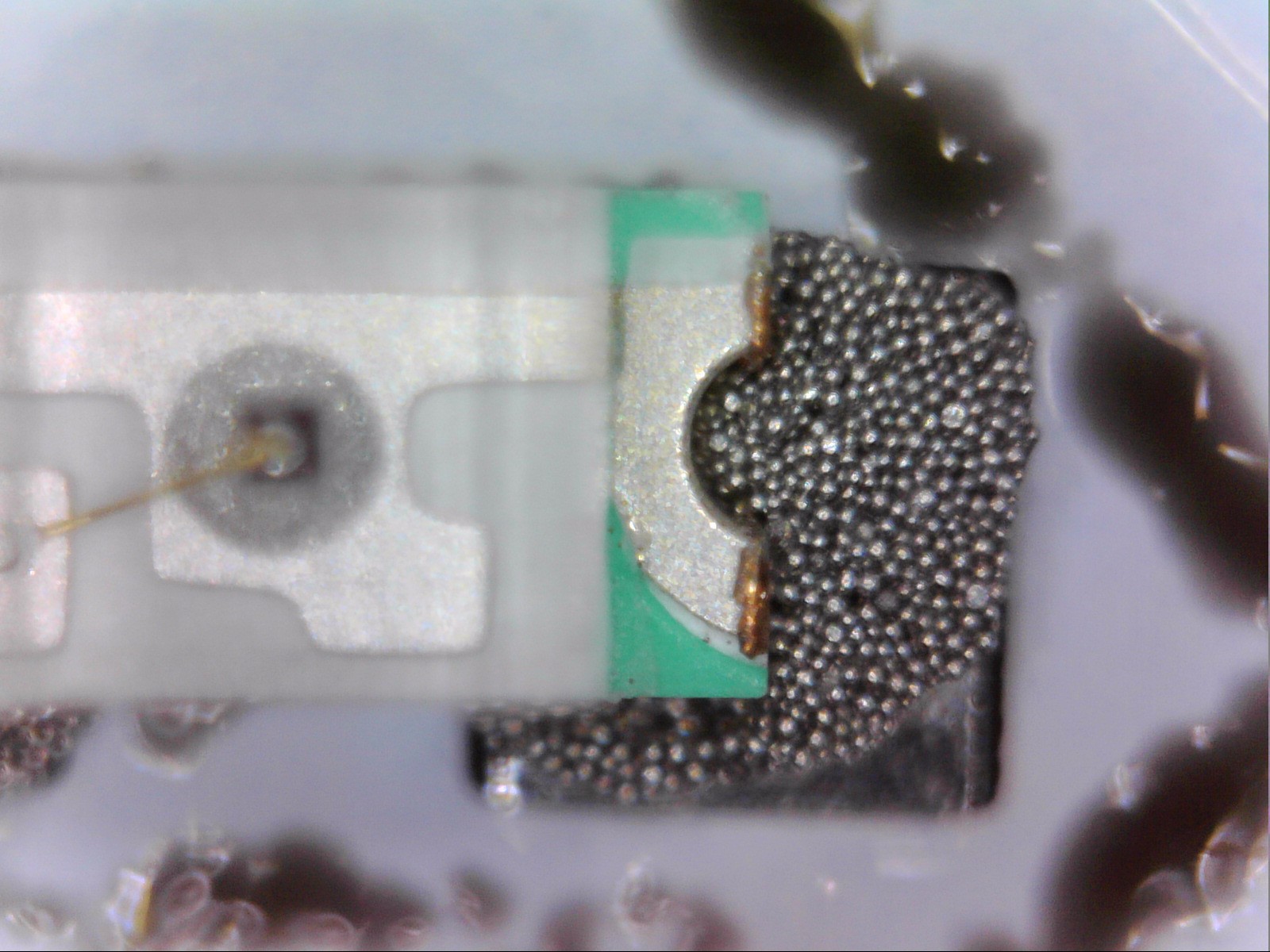 Soldering paste and LEDs zoomed in up-close 5