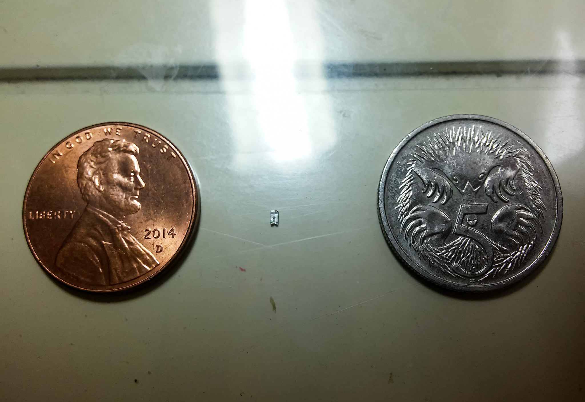 0503 LED size example. They're tiny