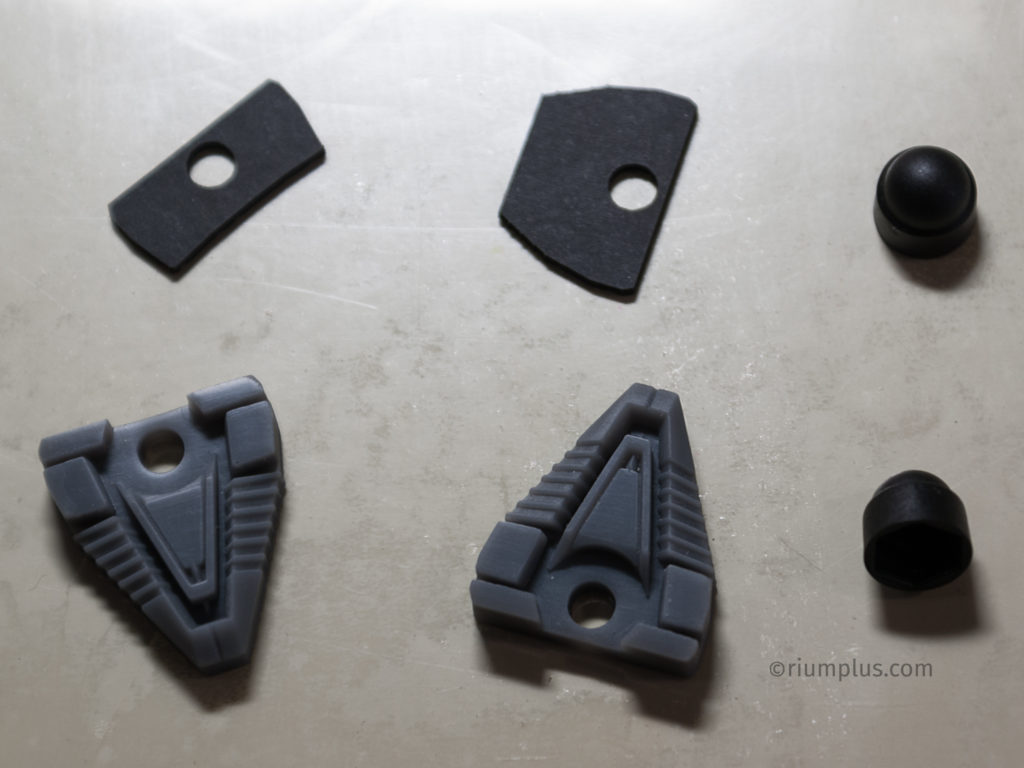 3D-printed Stargate Chevrons and individual laser-cut spacers